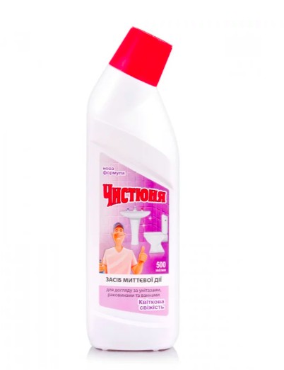 Засіб для чищення унітазів ЧИСТЮНЯ 0,5 л. (4820168430503)